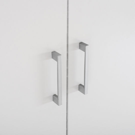 Jenna Δίφυλλη Ντουλάπα Λευκό 80x43x181cm