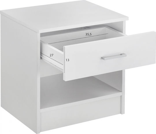 Noptieră Laney Alb 45x35.5x47cm