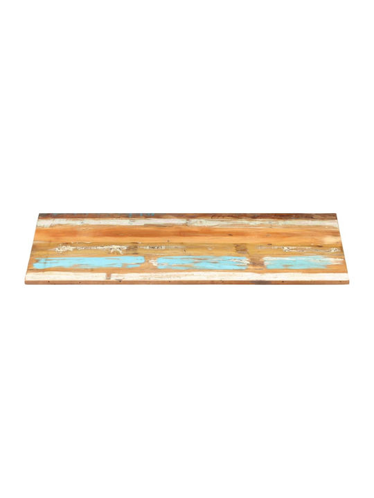 vidaXL Rectangular Table Surface made of Solid Wood in Multicolour Color 120x60cm 286046 1pcs