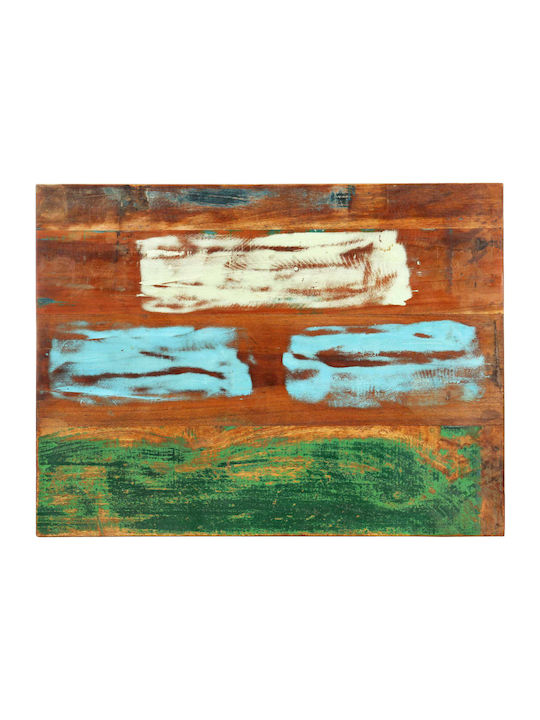 vidaXL Rectangular Table Surface made of Solid Wood in Multicolour Color 90x70cm 286061 1pcs