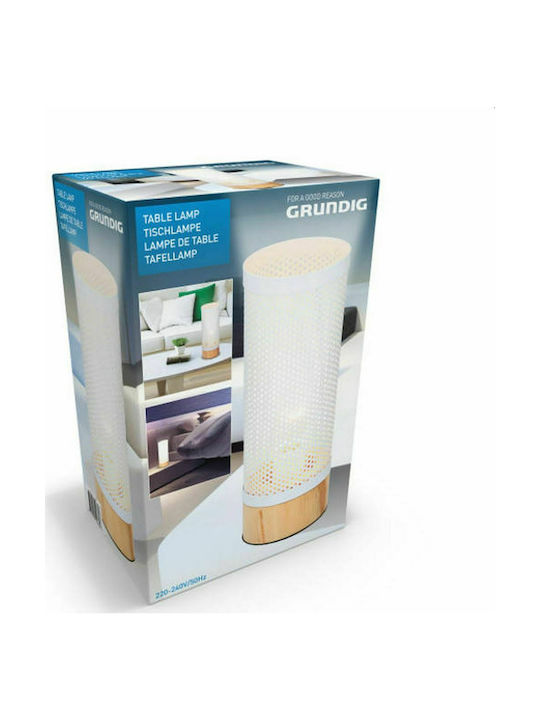 Grundig Modern Table Lamp E27 White/Brown