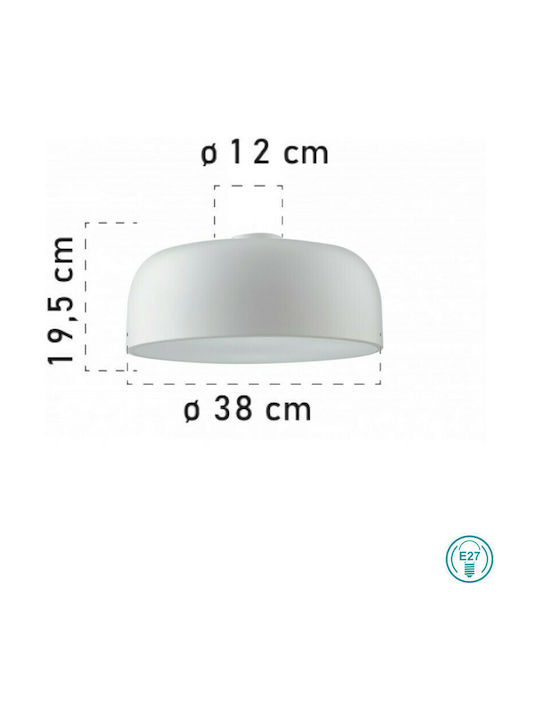 Fan Europe Bistrot-PL38 Modern Metal Ceiling Light with Socket E27 38pcs White I-BISTROT-PL38 BCO