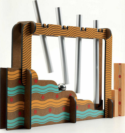 Djeco Wooden Construction Toy Zig & Go Music Domino-Toboggan for Children 8+ years old+ Years