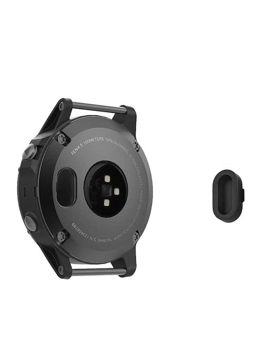 Silicone Anti-Dust Plug για Garmin Fenix Watches Μαύρο