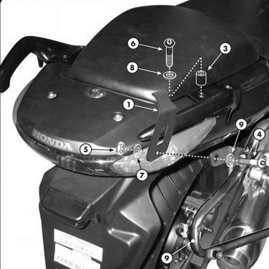 Givi Side Mounts for Honda CBF 600 / CBF 500 Honda CBF 500/CBF 600S/CBF 600N/CBF 1000/ABS