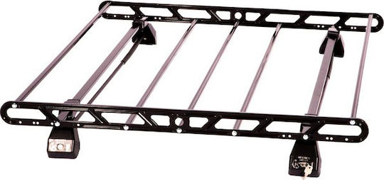 Hermes Metallic Car Roof Rack Universal 104x110cm (Set with Legs and Locks)