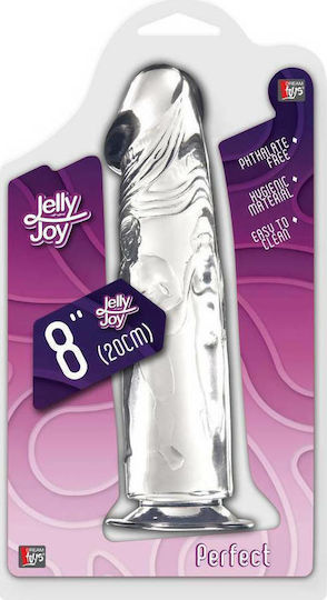 Dream Toys Jelly Perfect Realistic Dildo Ρεαλιστικό Dildo με Βεντούζα Clear 23cm