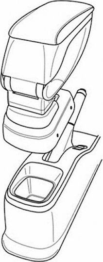 Lampa Car Armrest Mount for Fiat Sedici Suzuki SX4 Fiat Sedici/Suzuki Black