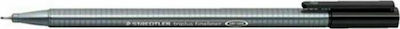 Staedtler Triplus Fineliner 334 Design Marker 0.3mm Black