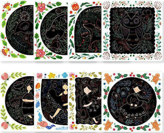 MiDeer Боядисване Scratch Art за Деца 3+ години+ Години 8бр