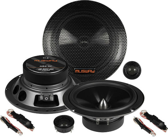 Musway Set Auto-Lautsprecher ME6.2C Autolautsprecher 6.5" mit 100W RMS (2 Weg)