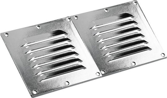 Lalizas Περσίδα Αεραγωγού Σκάφους 255x115mm Μαύρο Χρώμα