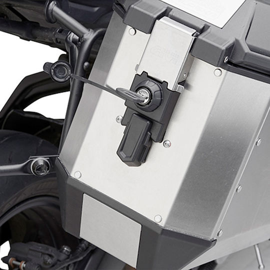 Givi Alaska Trekker Monokey Σετ Πλαϊνές Βαλίτσες Μοτοσυκλέτας Αλουμινίου 36lt σε Ασημί Χρώμα