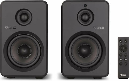 Yenkee YSP 2025 Ασύρματα Ηχεία Υπολογιστή 2.0 με Bluetooth και Ισχύ 40W σε Μαύρο Χρώμα