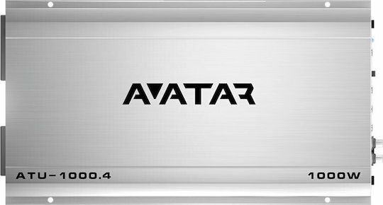 Avatar Ενισχυτής Автомобилен ATU 1000.4 4 канала (Клас A/B)