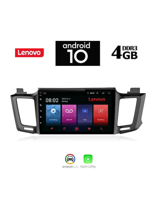 Lenovo Sistem Audio Auto pentru Toyota RAV 4 2013-2019 (Bluetooth/USB/AUX/WiFi/GPS/Partitură) cu Ecran Tactil 10.1" IQ-AN X5971_GPS