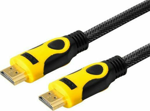 Andowl HDMI 2.0 Premium High Speed 4K 60Hz HDR Braided Cable HDMI Male - HDMI Male Length 3m Black