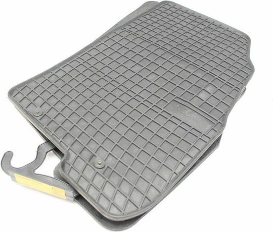 Frogum Set of Front and Rear Mats 4pcs for Fiat Grande Punto Alfa Romeo Mito 2005-2012 Black
