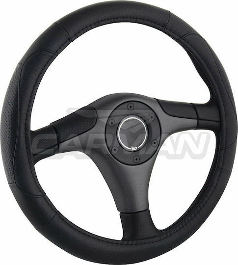 Carman Car Steering Wheel Cover with Diameter 35-36cm Synthetic Black