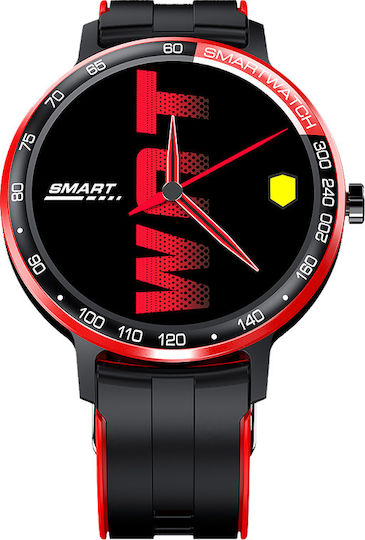 DAS.4 SP10 Smartwatch με Παλμογράφο (Μαύρο)