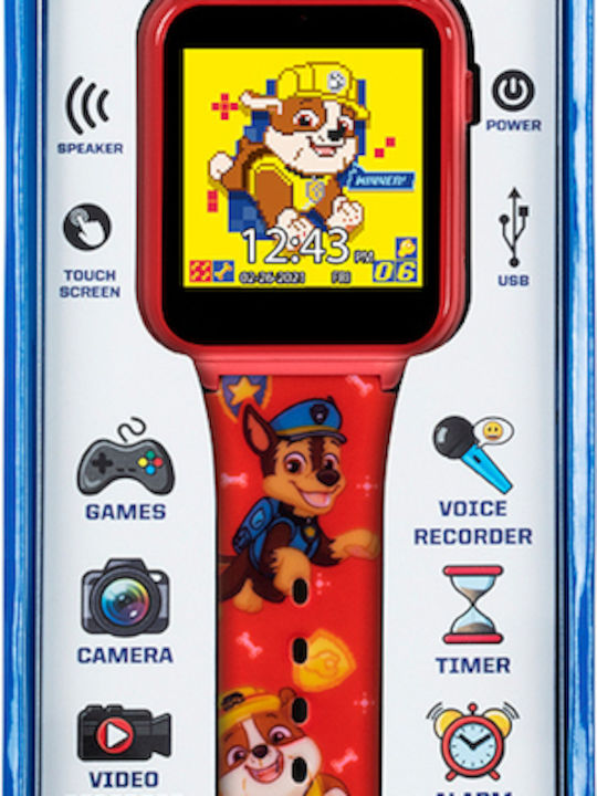 Disney Παιδικό Ψηφιακό Ρολόι Paw Patrol Κόκκινο