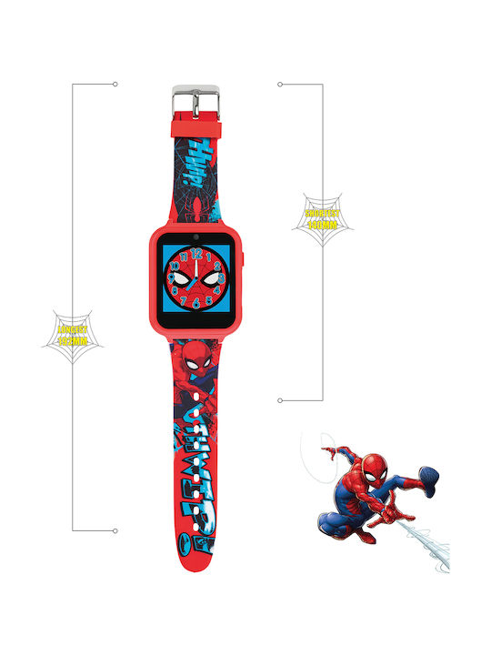 Disney Ceas digital pentru copii Spider-Man Marvel cu curea din cauciuc/plastic Roșu Disney Ceas digital pentru copii Spider-Man Marvel cu curea din cauciuc/plastic Roșu