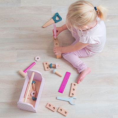 Jabadabado Kids Tool Teddy made of Wood for 3+ Years Old