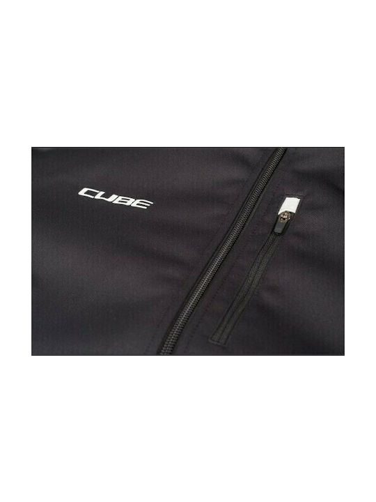 CUBE Blackline Softshell Ανδρικό Αδιάβροχο Αντιανεμικό Ποδηλασίας Μακρυμάνικο Μαύρο