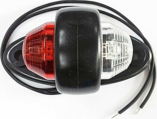 M-Tech Truck Volume Lights 1pcs 12 / 24V - Red WMLHOR465