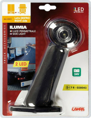 Lampa Ilumia Φως Όγκου Διπλής Όψης Lumina de Volum a Camionului 24V - Roșu 97911