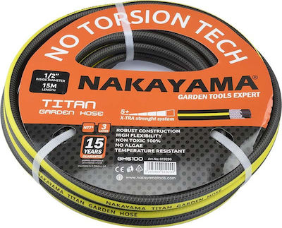 Nakayama Furtun de grădină Udare Titan 5/8" 50m