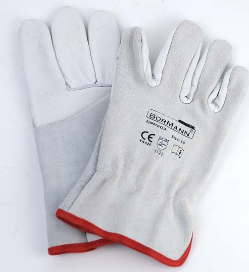 Bormann BPP203 Arbeitshandschuhe Treiber Gray Leder 1Stück