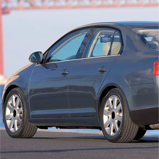 S-dizayn Αυτοκόλλητα Trim Μαρκέ Παραθύρων για Vw Jetta 4D 06-11 Χρώμιο 4τμχ /SD