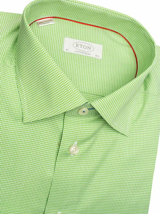 Eton Πουκάμισο της σειράς Contemporary - 2200794686 542 Green Check