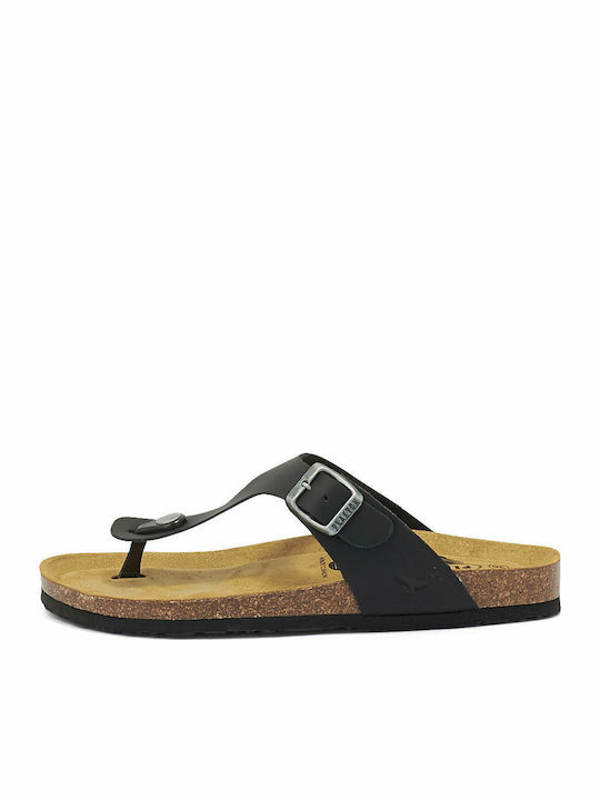 Leather Women's Flat Sandals Anatomic Chicago Negro