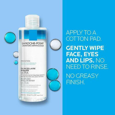 La Roche Posay Oil Infused Ultra Makeup Remover Micellar Water for Sensitive Skin 400ml