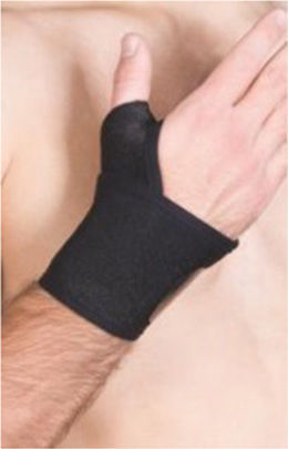 Anatomic Help 0553 Wrist Brace with Thumb & Strap in Black Color 0553