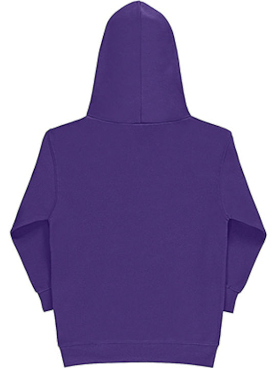 SG Hanorac pentru copii cu glugă și buzunare Violet Hooded Sweatshirt SG27K 27852-349