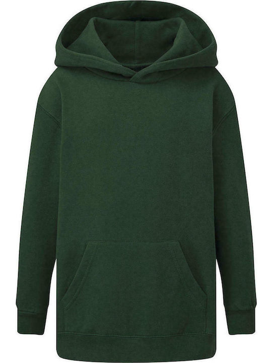 SG Kids Sweatshirt with Hood and Pocket Green Hooded Sweatshirt SG27K