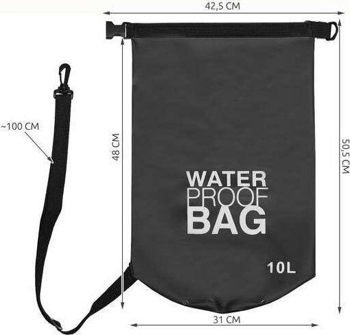 Waterproof Bag Shoulder Bag Black