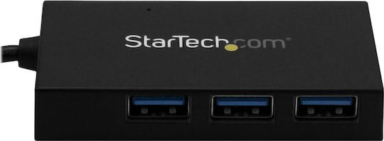StarTech USB-Hub 4 Anschlüsse USB 3.0 mit Anschluss an einen Computer USB-A