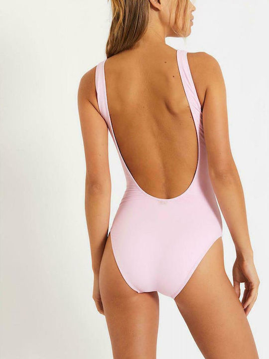 Banana Moon Belair Bride One-Piece Swimsuit with Open Back Bride Pink