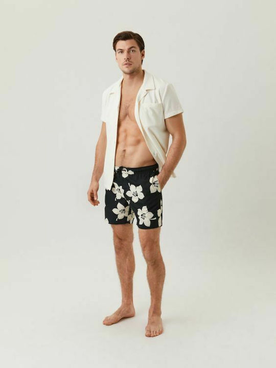Staffan Men's Swimwear Shorts Black Floral
