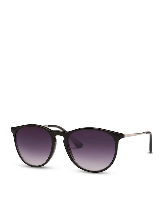 Solo-Solis Sonnenbrillen mit Schwarz Rahmen und Lila Linse NDL365