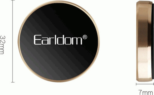 Earldom Suport Auto pentru Telefon cu magnet Aurie EH-18
