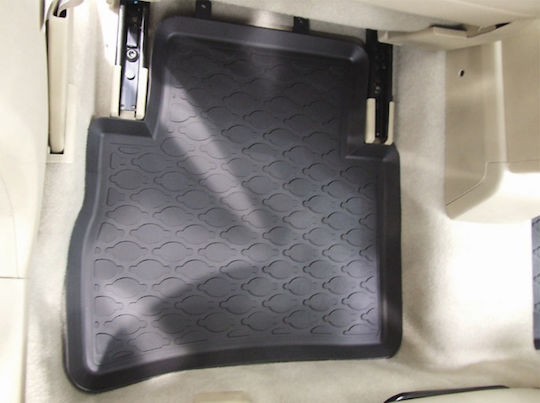 Auto Gs Set of Front and Rear Mats 4pcs Tray Type for Nissan Tiida Black