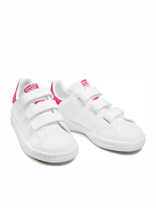 Stan Smith STAN SMITH CF C Детски маратонки Low Облачно Бяло / Смело Розово