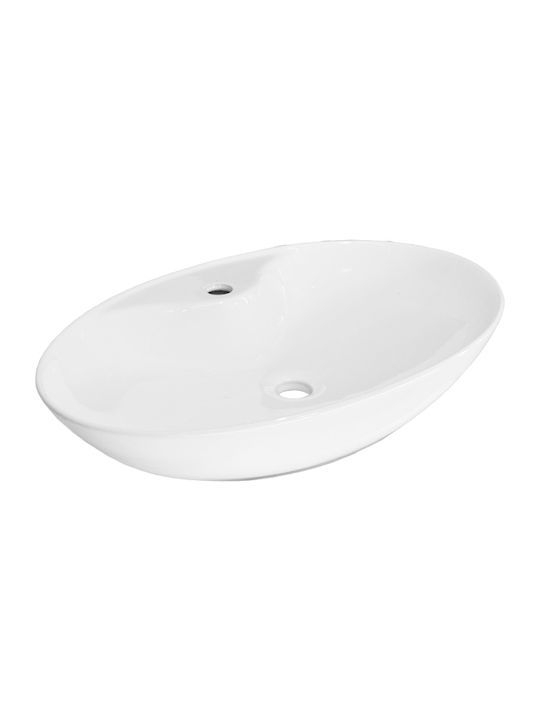 Ceramita F006 Countertop Sink Porcelain 65x43x14cm White