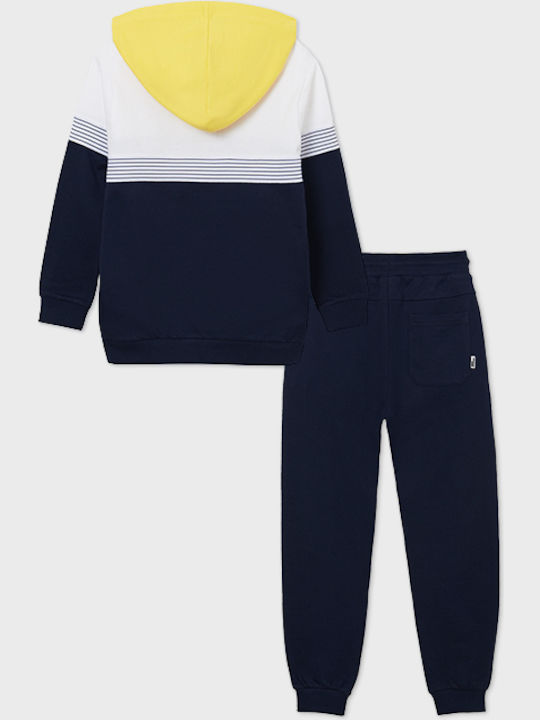 Mayoral Kids Sweatpants Set Navy Blue 2pcs