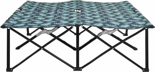 vidaXL Strandliegen Grün Faltbar 194x124x44cm. 1Stück